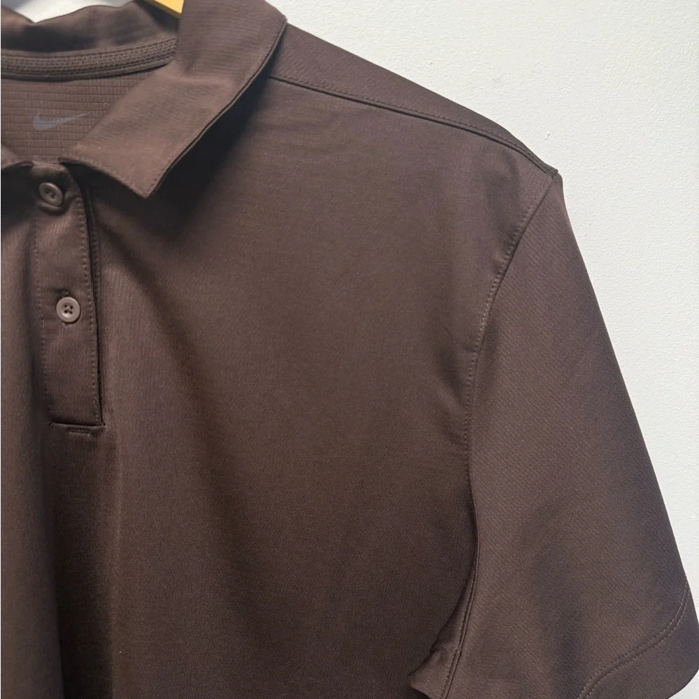 Nike Dri-Fit Brown Polo Shirt Men’s XL Golf Active - Picture 2 of 9